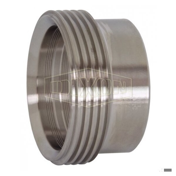 Recessless Ferrule, 4 in Nominal, Thread Beveled Seat End Style, 304 SS, Domestic